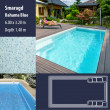 2807 Smaragd Compact Ceramic IG Pool Package Bahama Blue - 6,00 x 3,20 m x 1,40 m deep