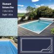 2809 Diamant Compact Ceramic IG Pool Package Bahama Blue - 7,20 x 3,42 m x 1,40 m deep