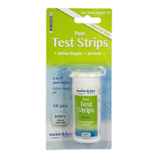 1538 Pool Test Strips pH/Active Oxygen 50 kpl