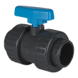 1910 PVC fitting 50 mm shut off valve 2-way