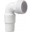 1585 Elbow-hose pipe White 1 1/2 "Ø32 / Ø38